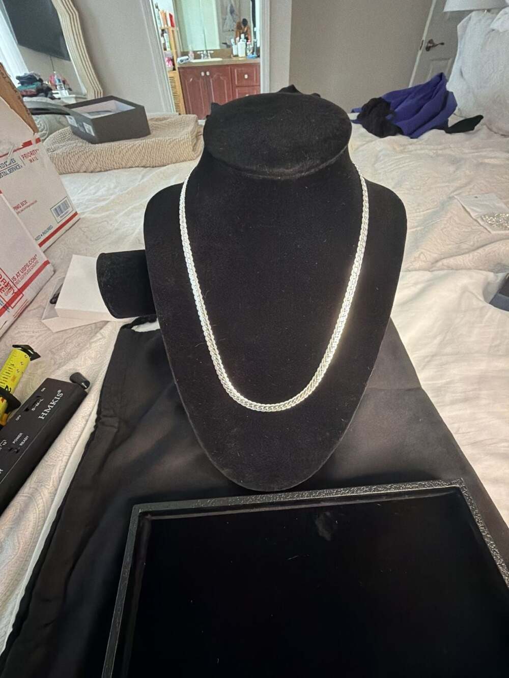 18 inch 925 Sterling Silver Herringbone Chain Necklace